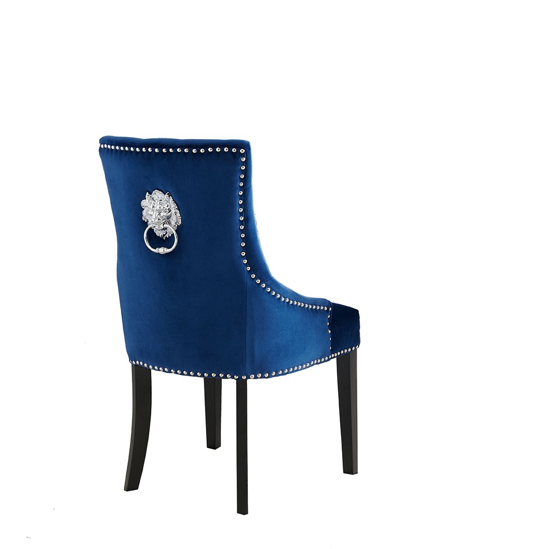 Royal Blue dining chair with knocker – The King Oak